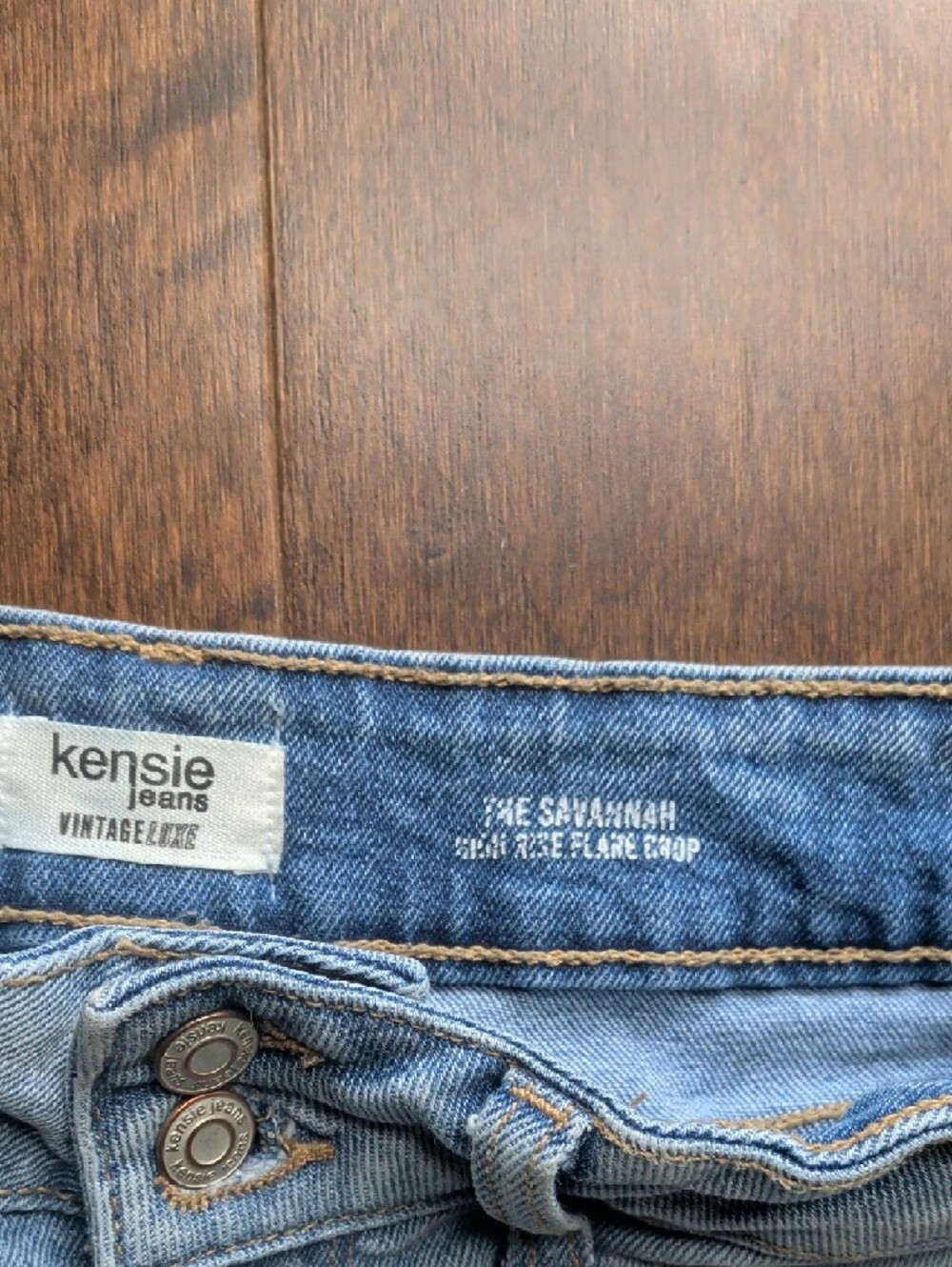 Kensie Light Blue High‎ Rise Crop Jeans - Picture 2 of 3